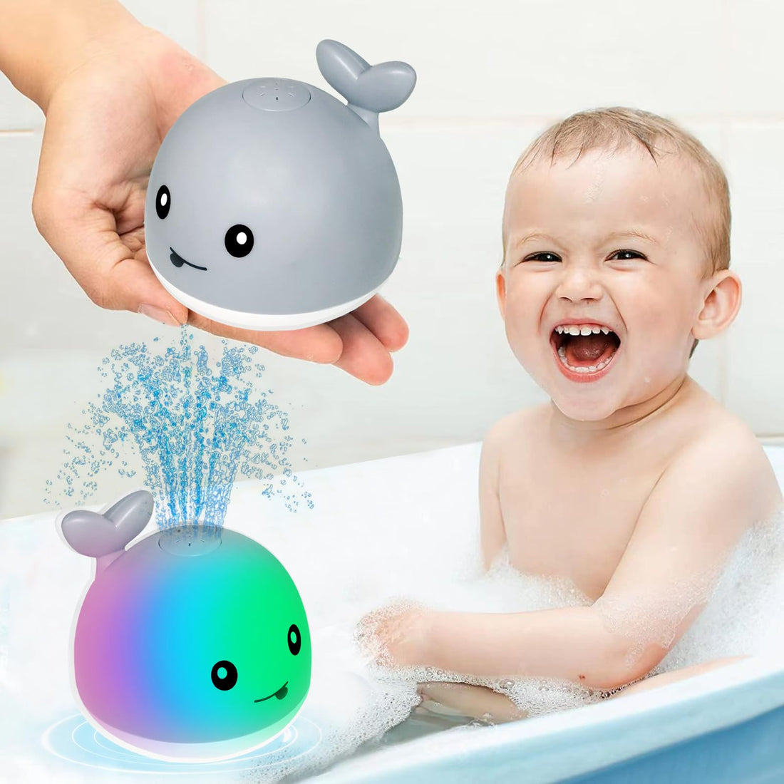 Bath Time Fun - Fountain Whale LED