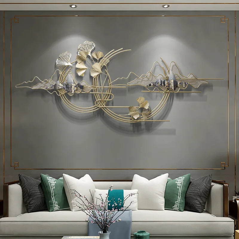 Living Room Luxury Gold Wall Decoration