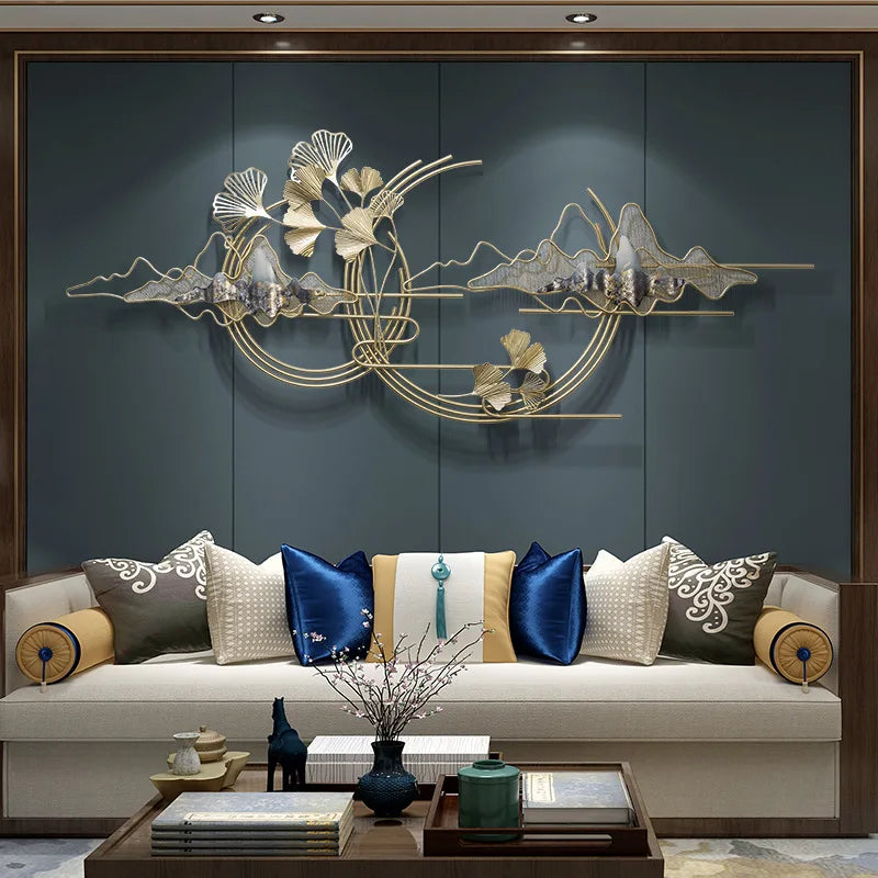 Living Room Luxury Gold Wall Decoration